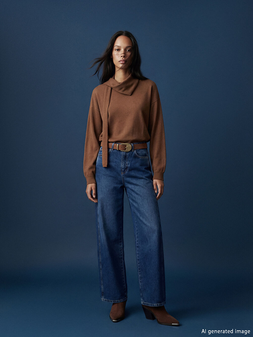 Кең пішімді әйелдер джинсы