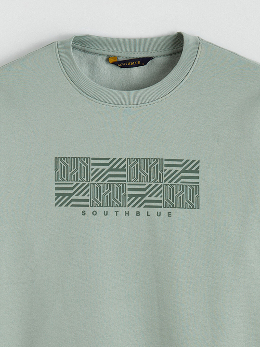 Men's Crew Neck Printed Heavy Sweatshirt-5