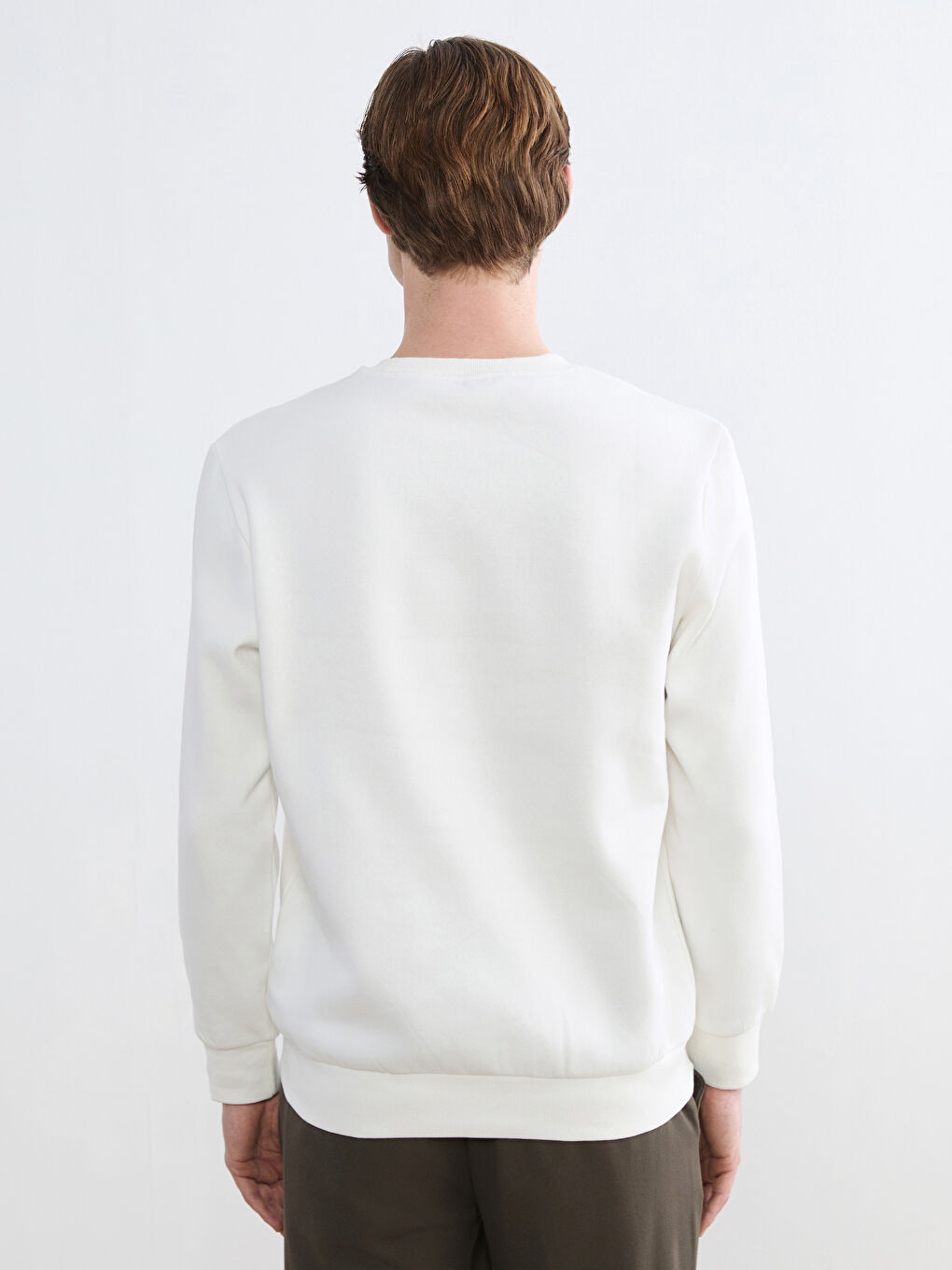 Men's Crew Neck Printed Heavy Sweatshirt-3