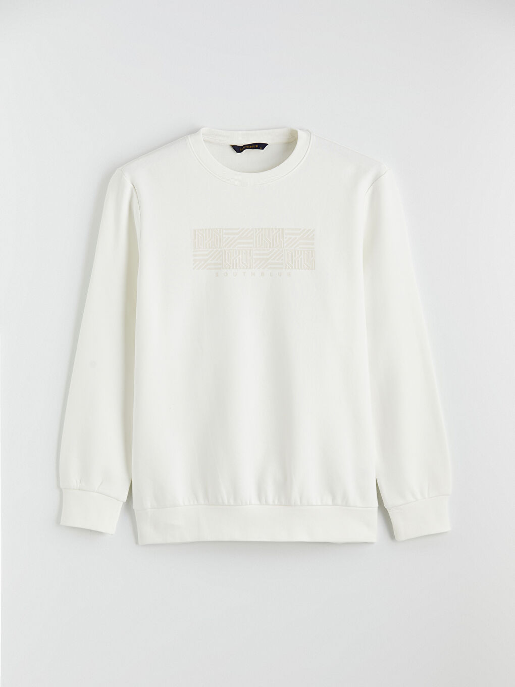 Men's Crew Neck Printed Heavy Sweatshirt-4