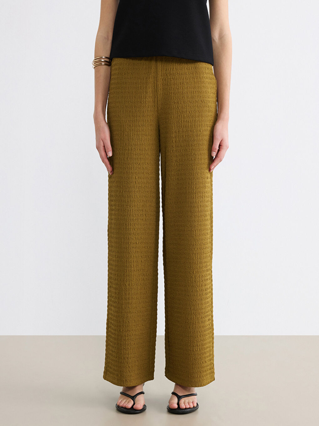 Žena ZELENA Hlače-1