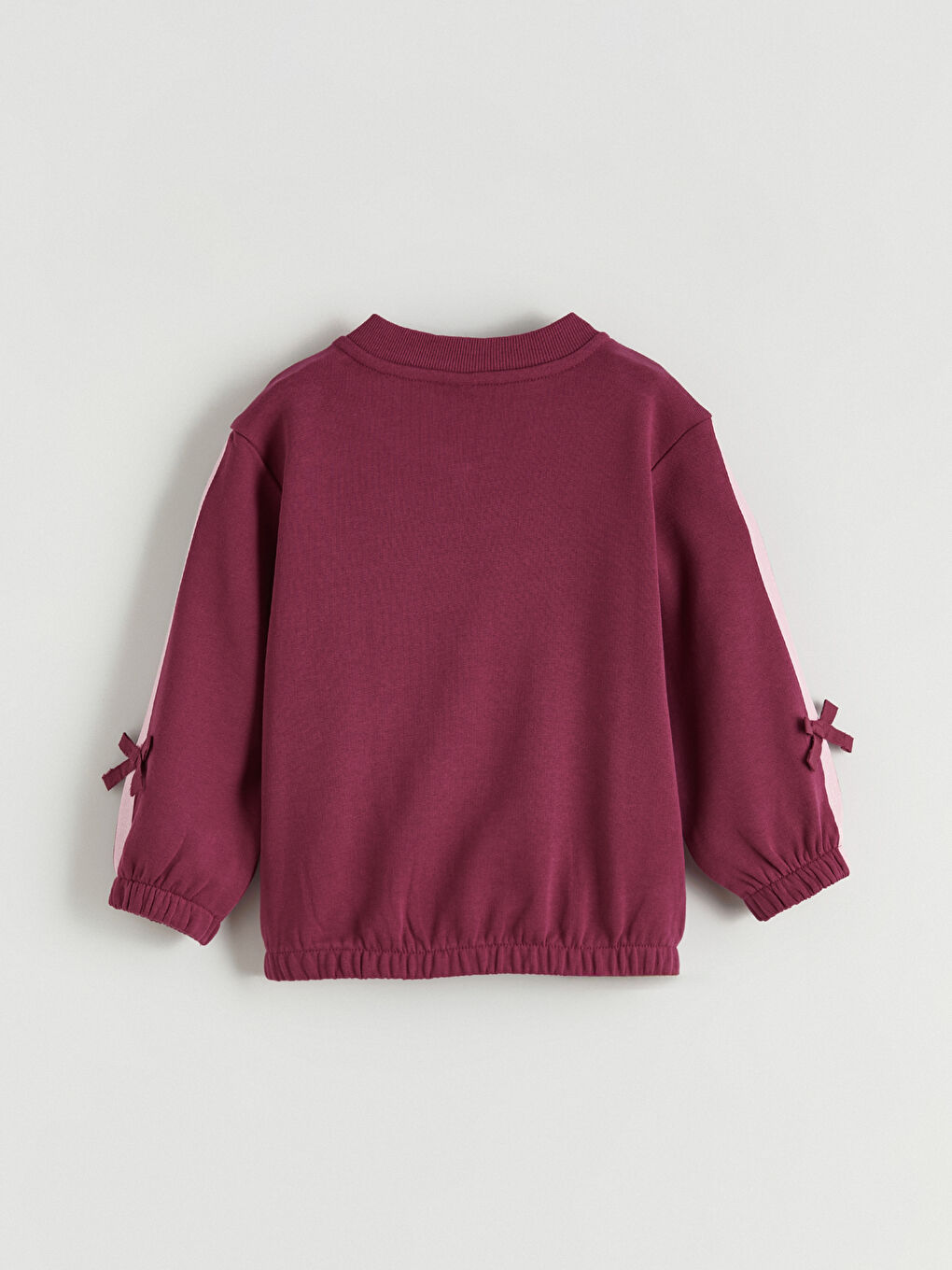 Girls' Zip-Up Sweatshirt with Ribbon Detail-2