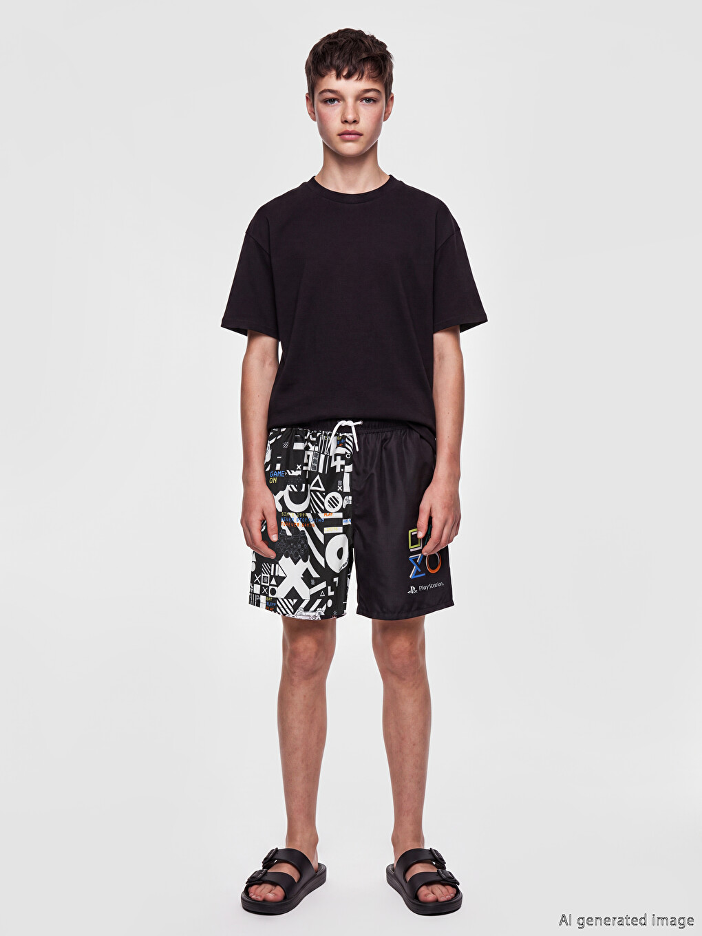 Playstation Printed Boys' Swimming Shorts