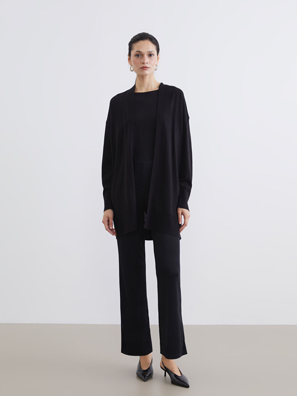 Shawl Collar Women's Knitwear Cardigan-1