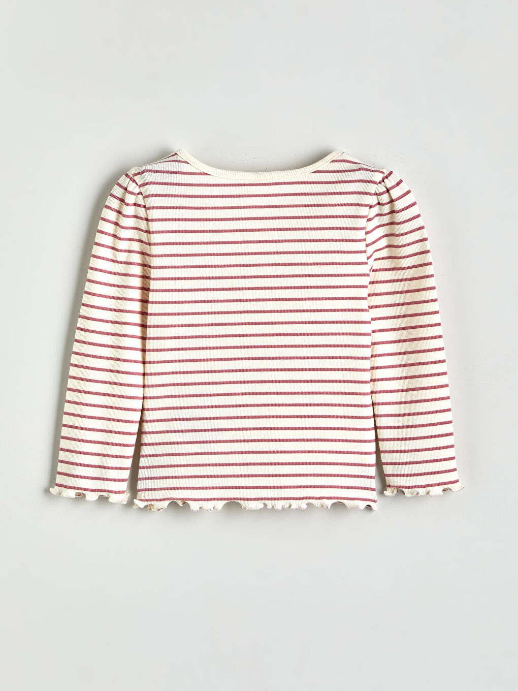 Crew Neck Striped Baby Girls' T-Shirt-1