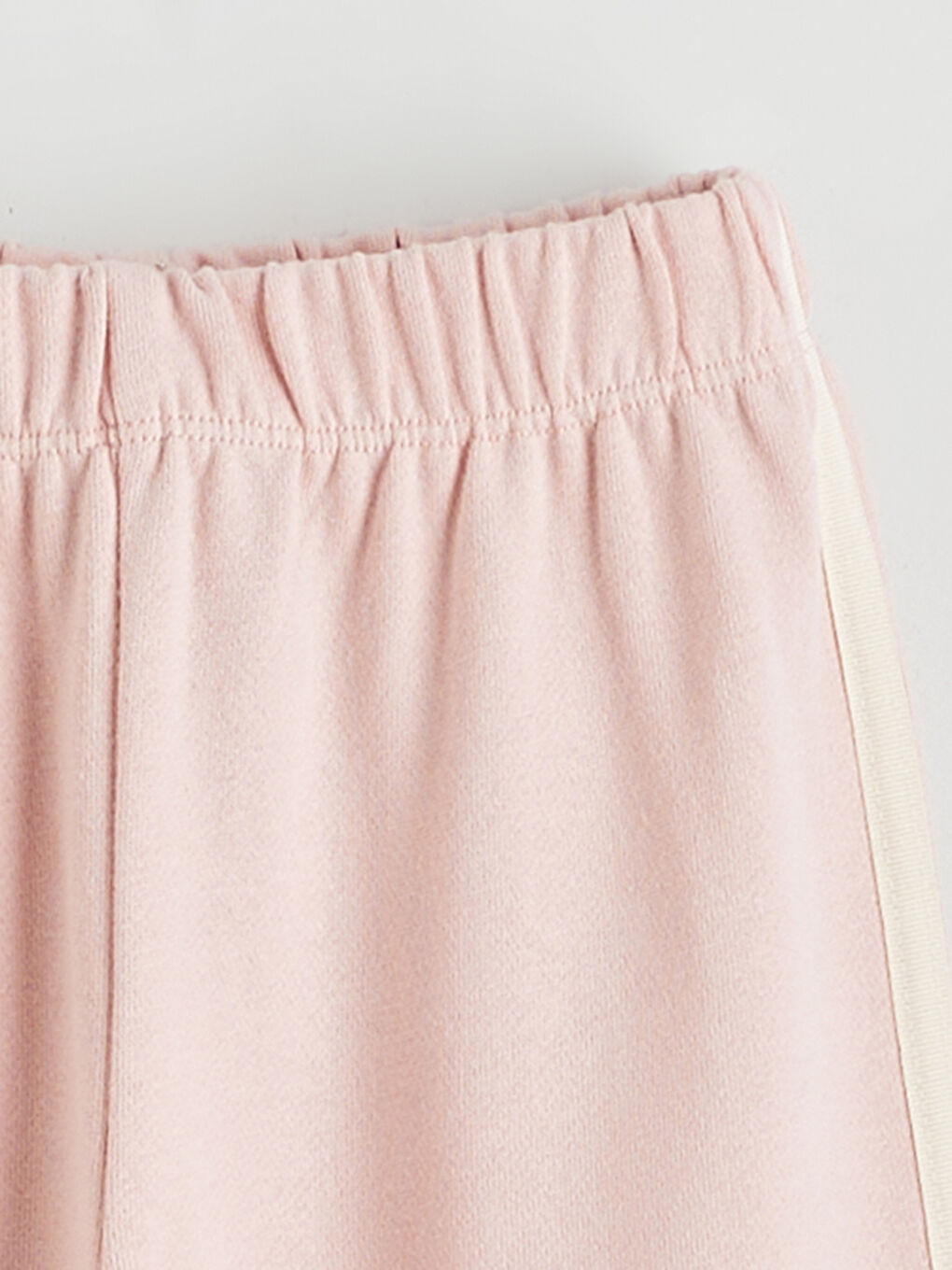 Donji deo trenerke sa elastičnim strukom i detaljem mašne za bebe devojčice-1