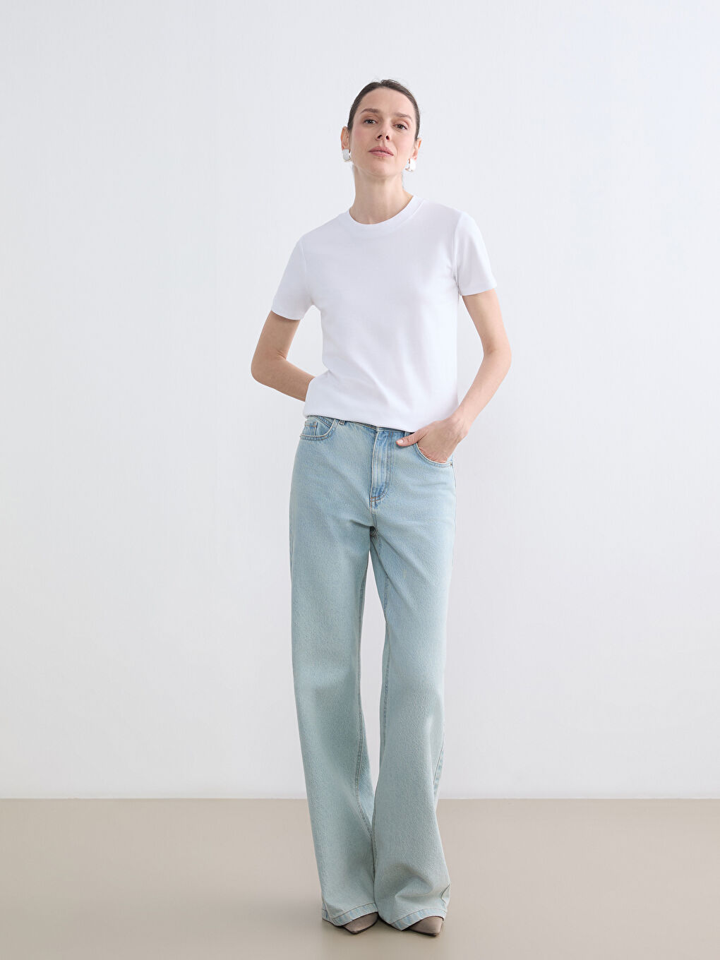 Crew Neck Women's T-Shirt-1