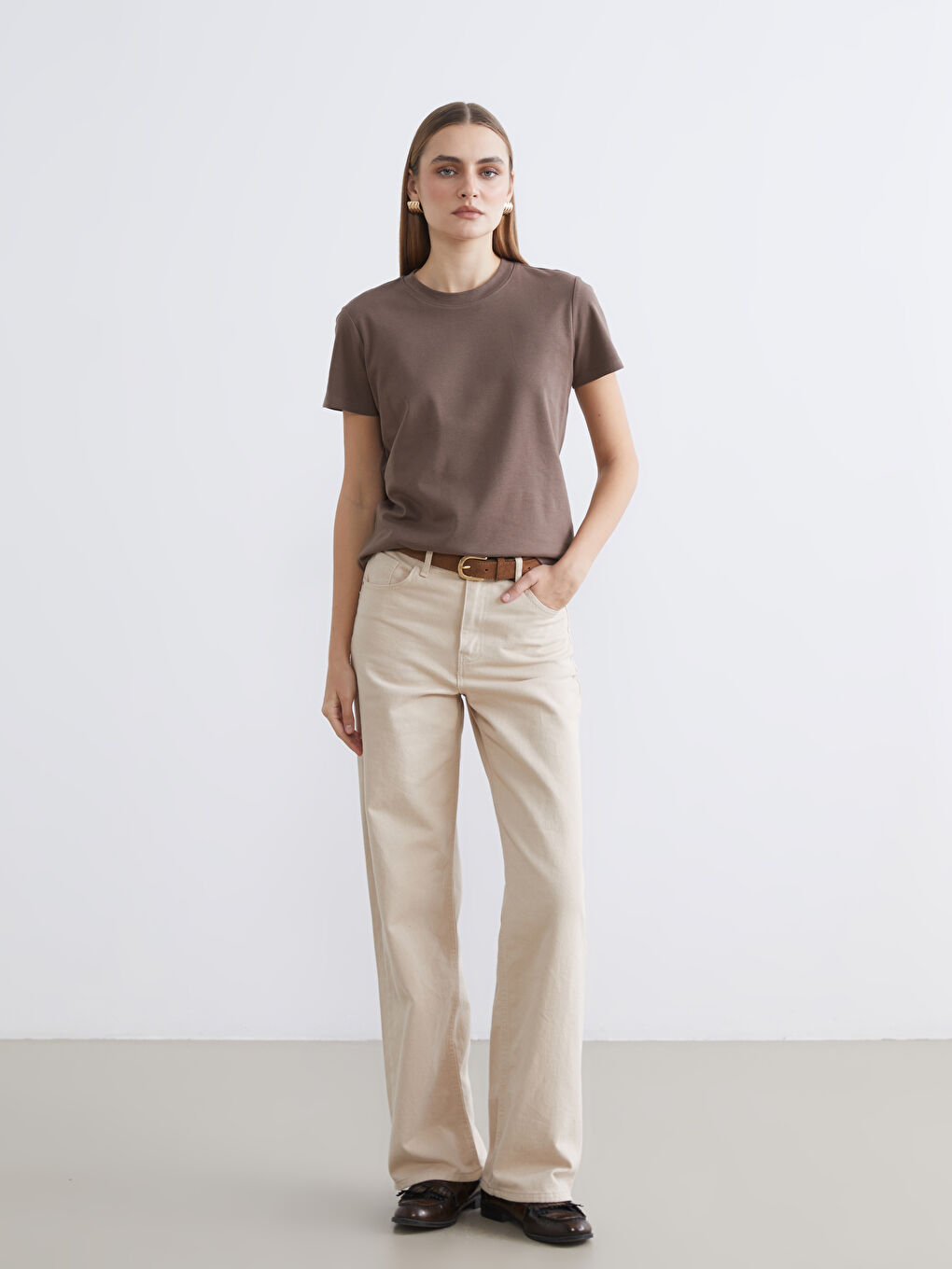 Crew Neck Women's T-Shirt-1