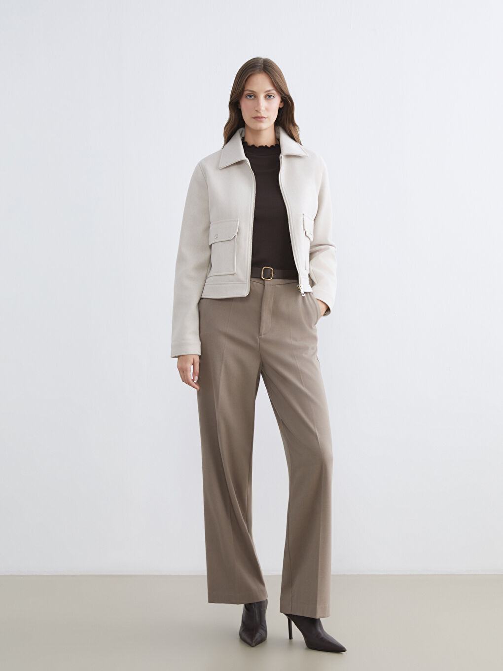 Shirt Collar Women's Cachet Jacket-1