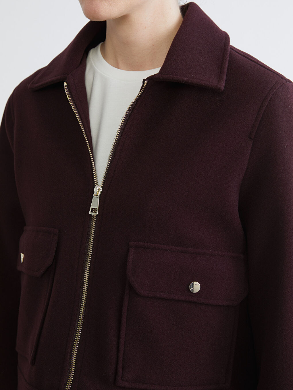 Shirt Collar Women's Cachet Jacket-2