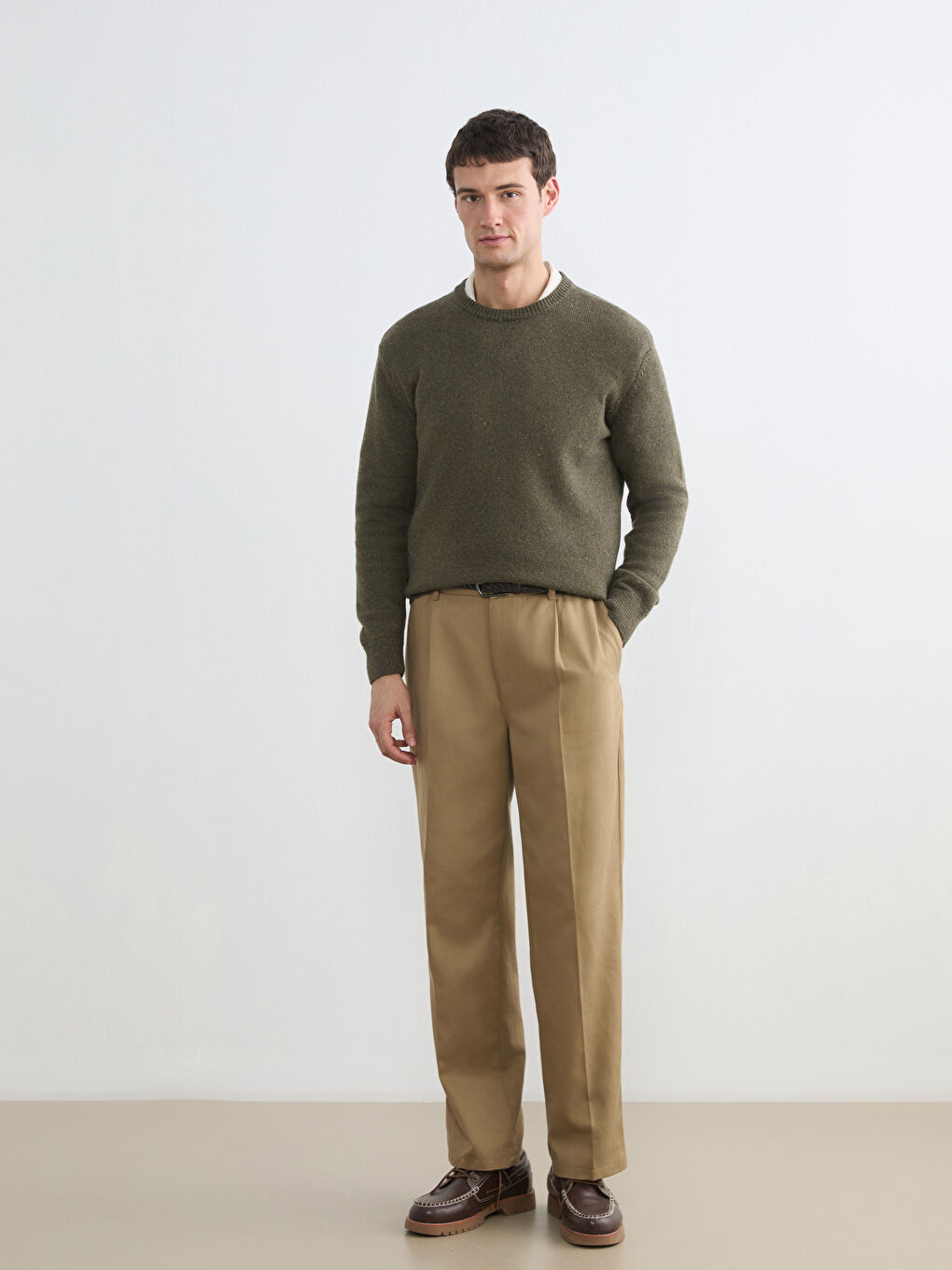 Men's Crew Neck Knit Sweater-1