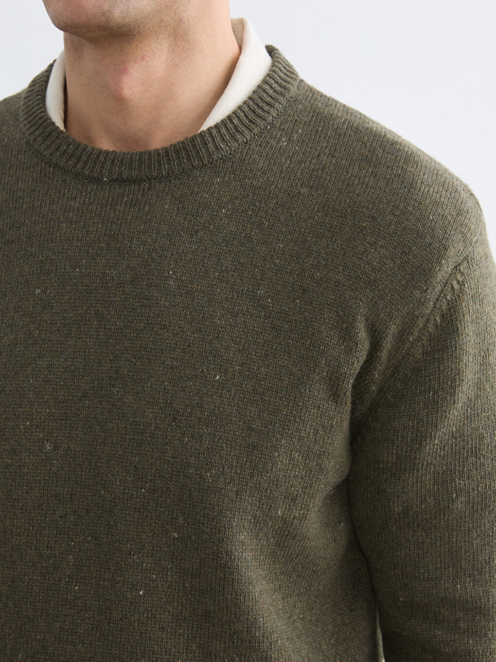 Men's Crew Neck Knit Sweater-2