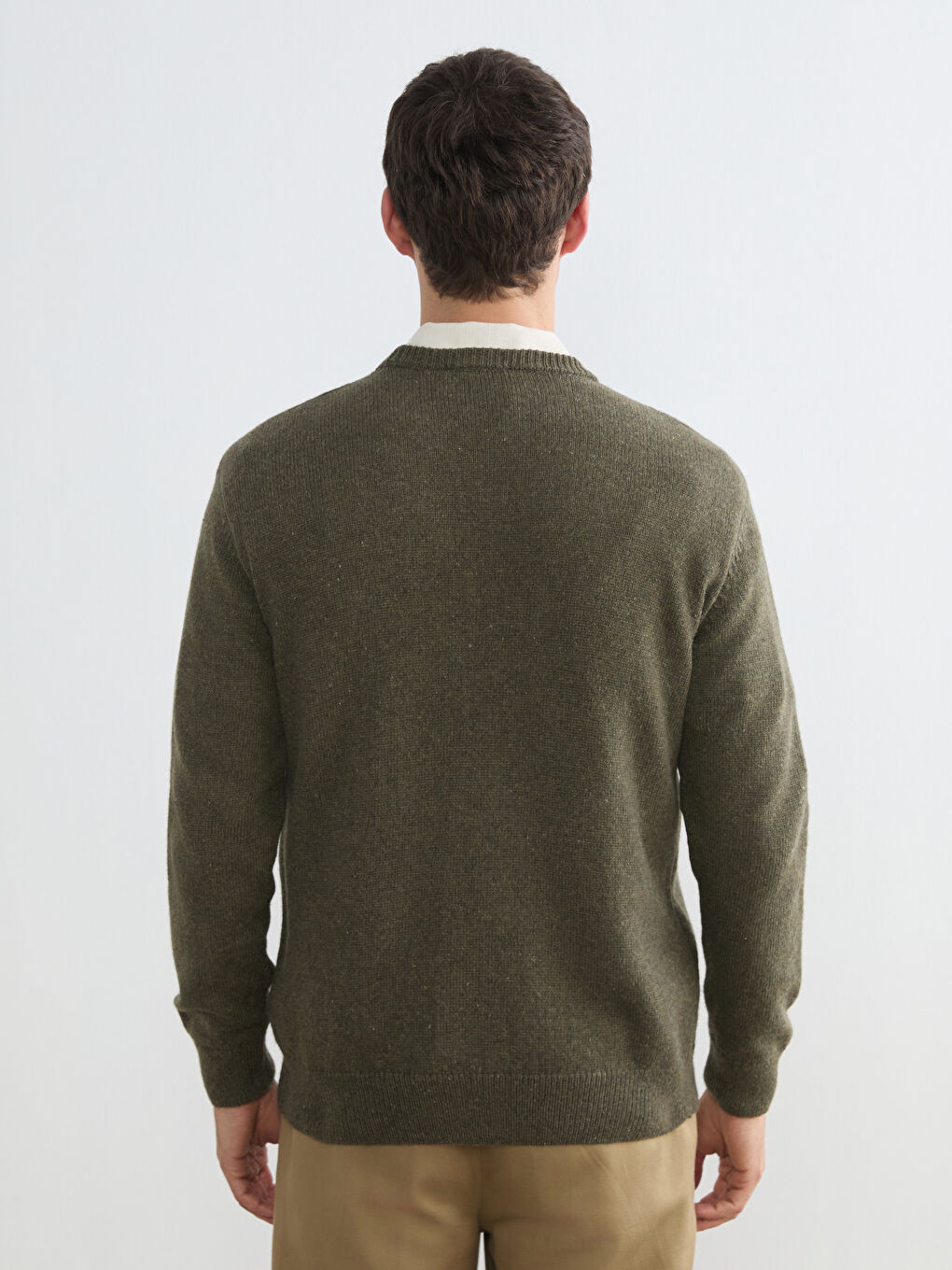 Men's Crew Neck Knit Sweater-3