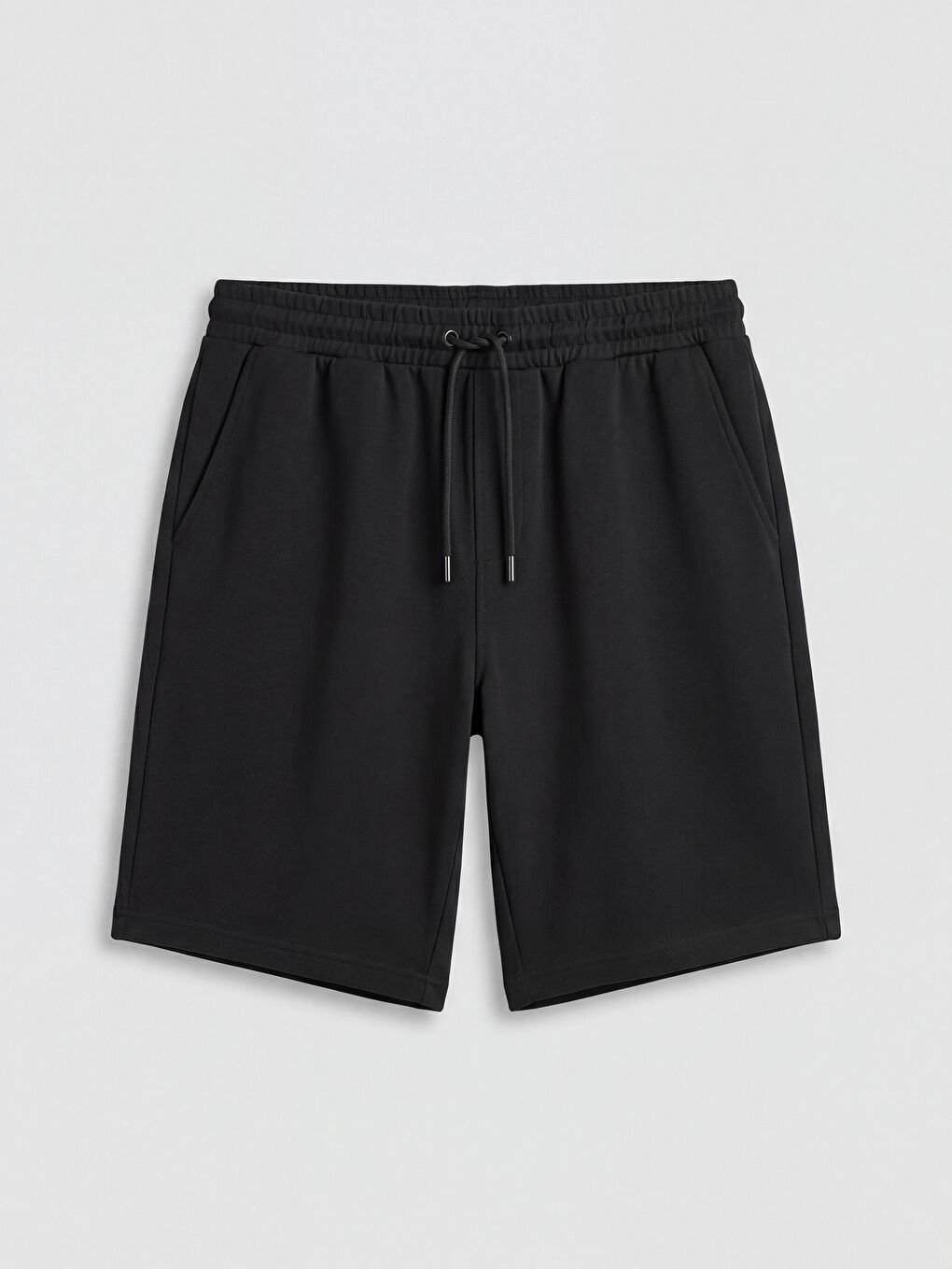 Siyah Standart Kalıp Erkek Şort