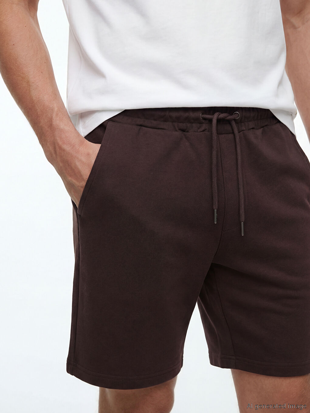 Mürdüm Standart Kalıp Erkek Şort-2