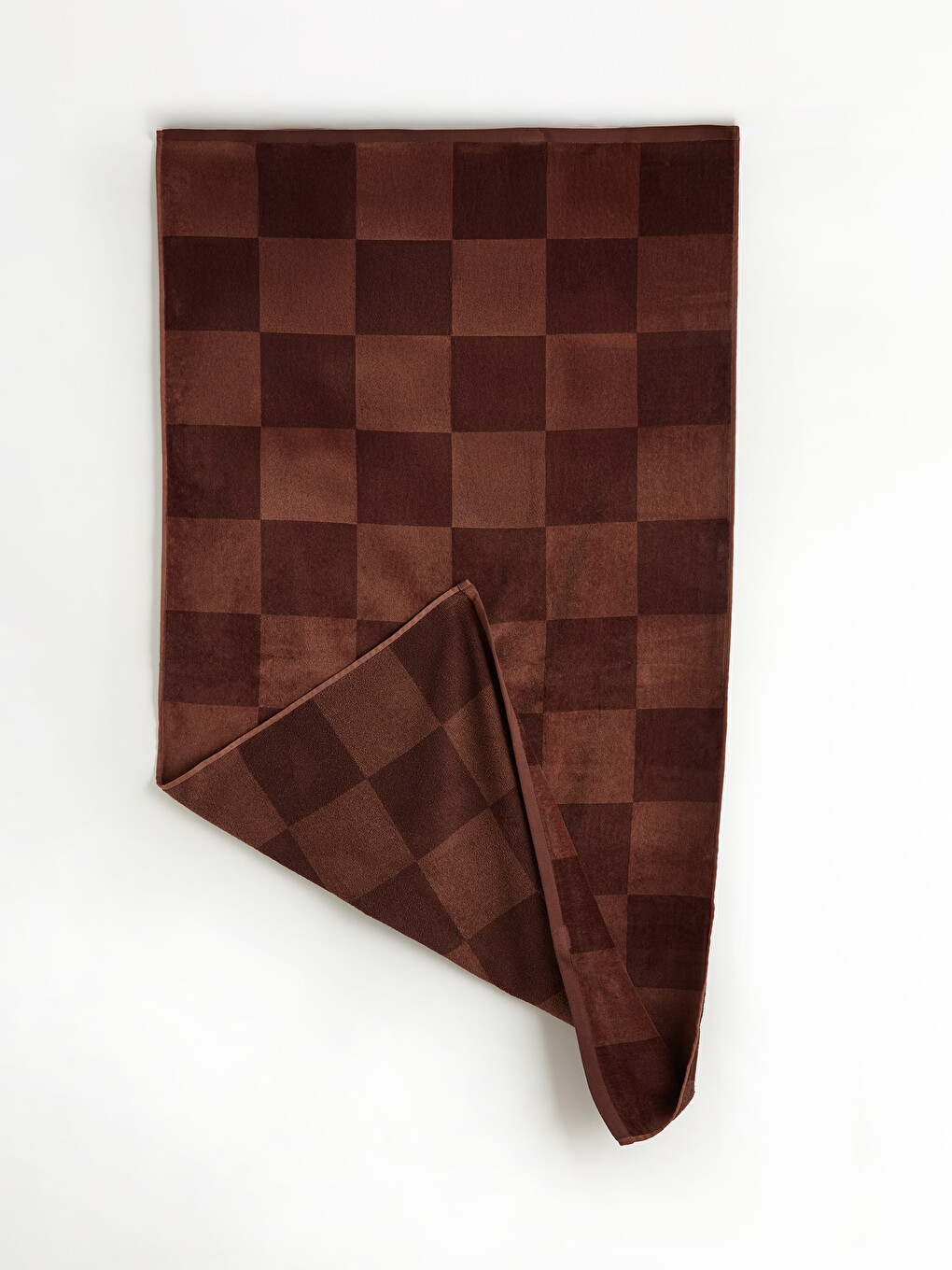 Kahverengi Pamuklu Erkek Plaj Havlusu 70x150 cm-2