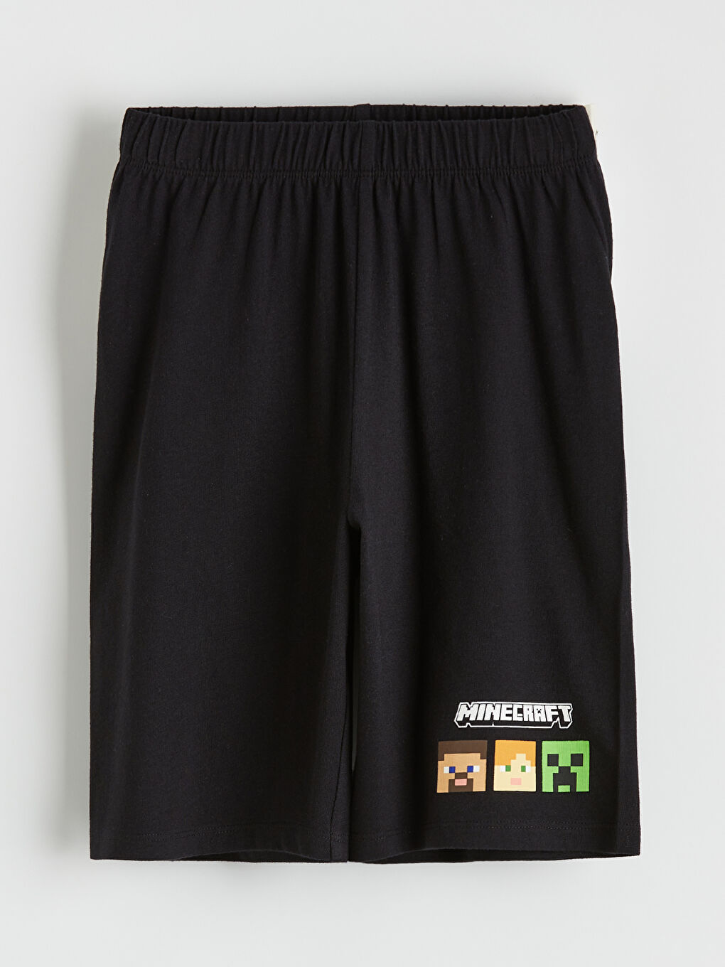 Yeşil Minecraft Baskılı Erkek Çocuk Şortlu Pijama Takımı-2