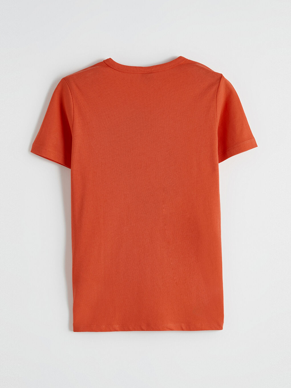 Turuncu Bisiklet Yaka Erkek Çocuk Tişört-2