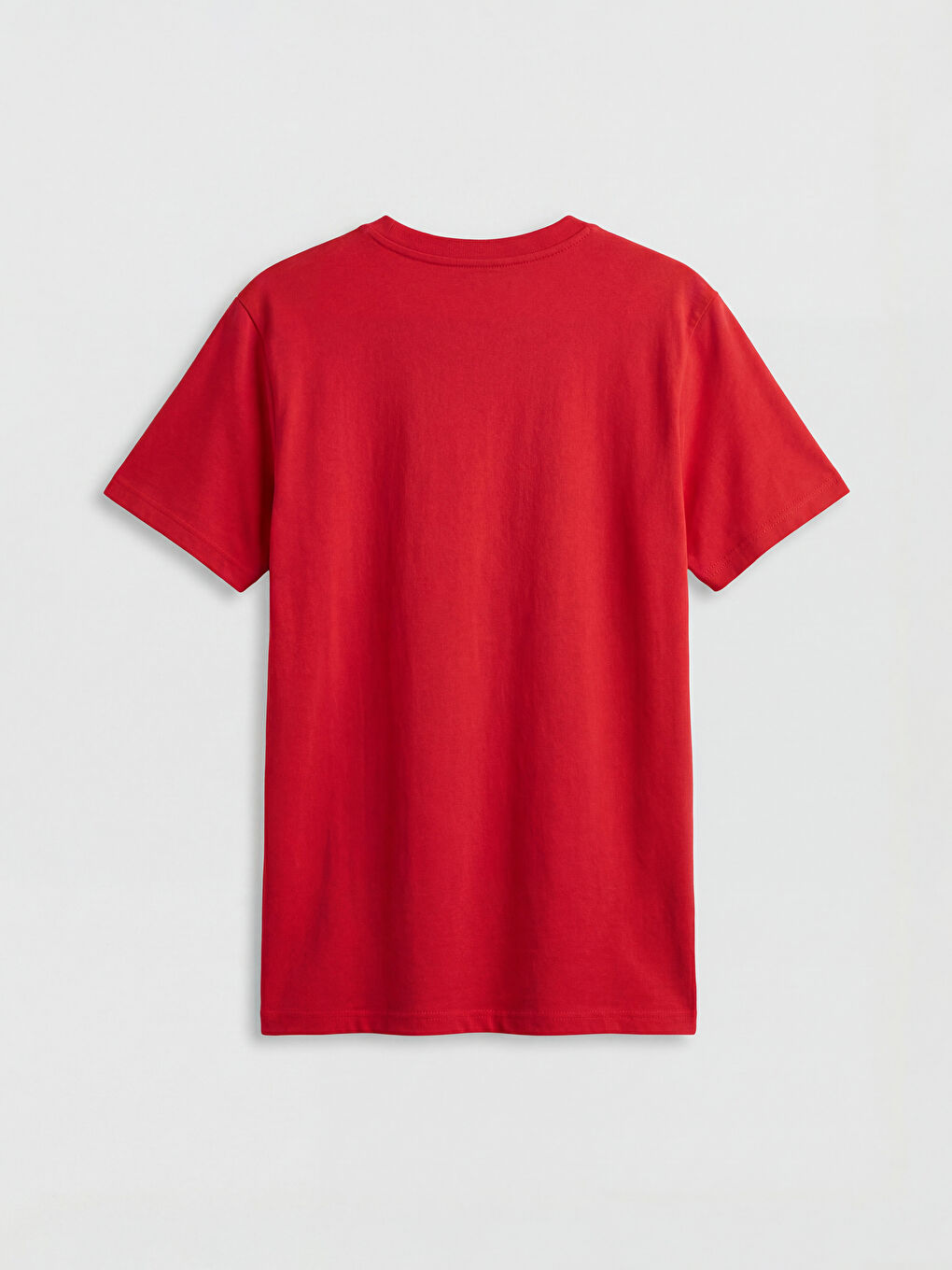 Kırmızı Bisiklet Yaka Atatürk Baskılı Kız Çocuk Tişört-1