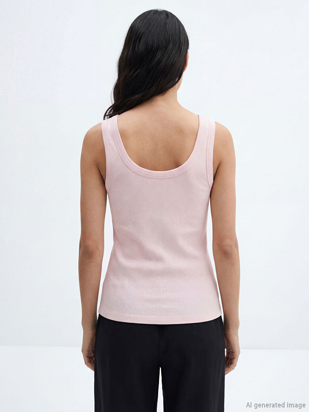 قميص داخلي نسائي بياقة على شكل حرف U-3