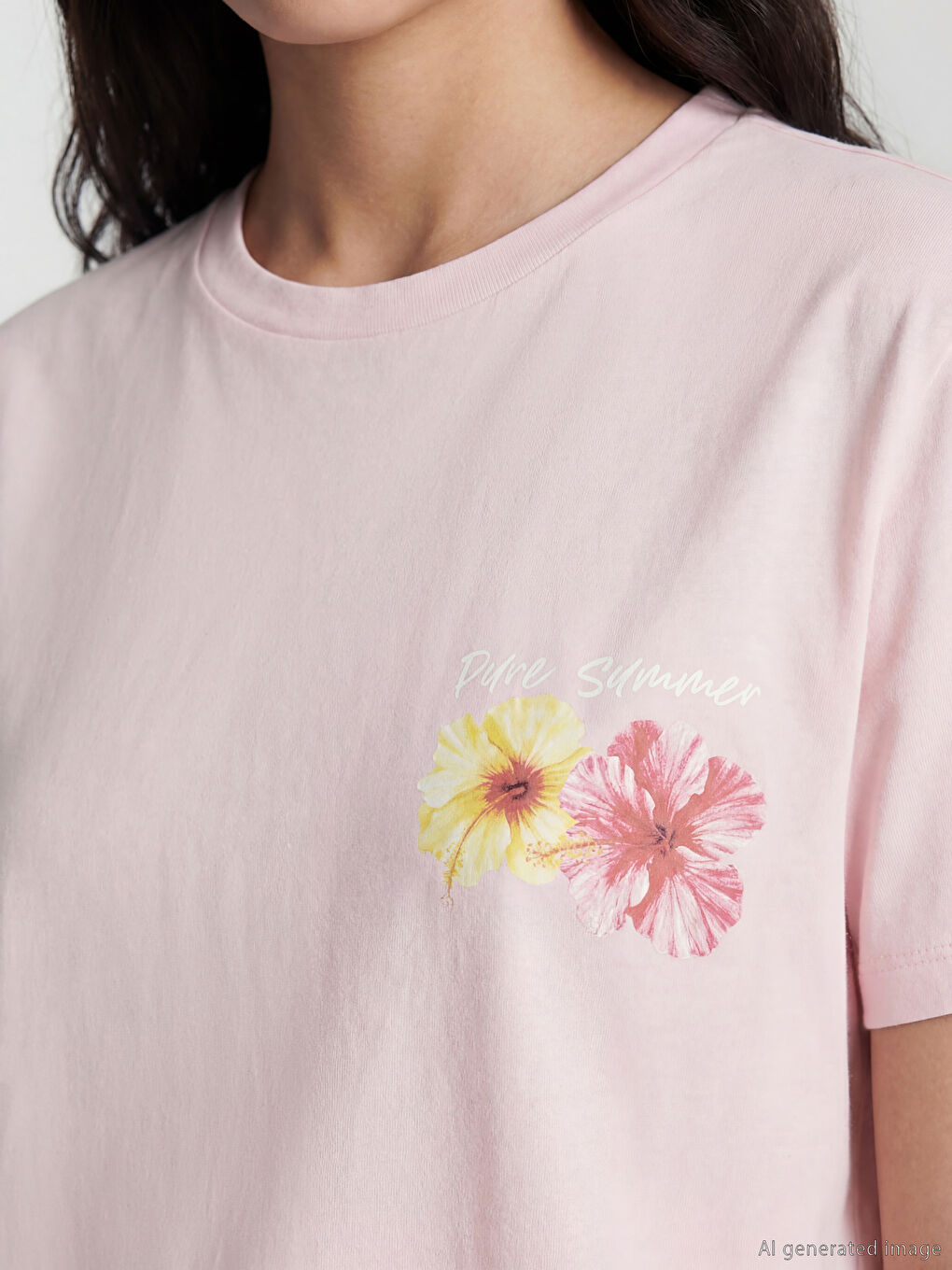 تي شيرت وردى نساء-2