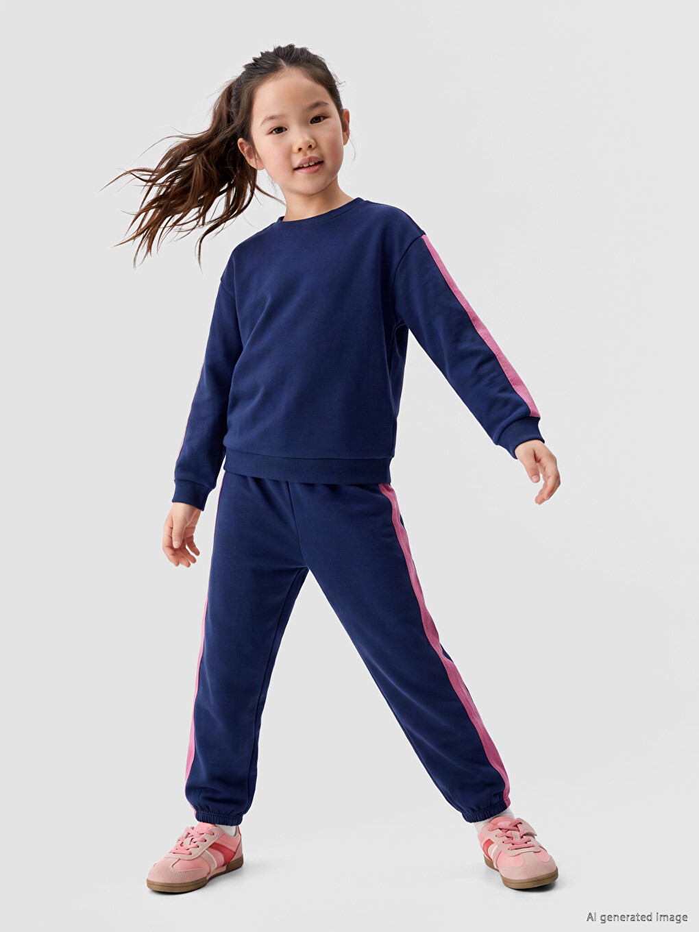 Girls' Long Sleeve Sweatshirt And Trousers