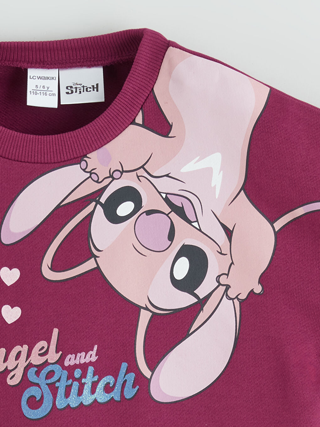 Stitch Print Girls' Sweatshirt and Leggings-2