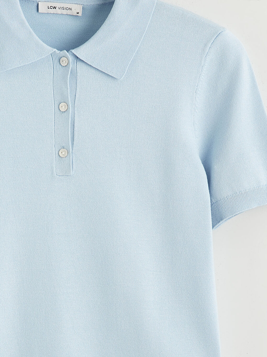 Polo Collar Women's Knit Sweater-5