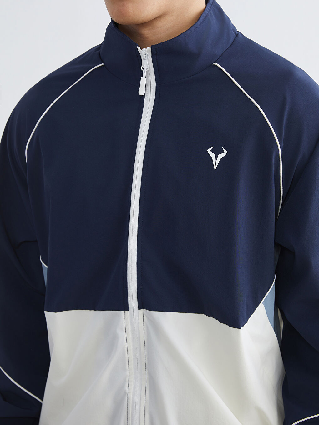 Relaxed Fit Funnel Neck Men's Coat-2