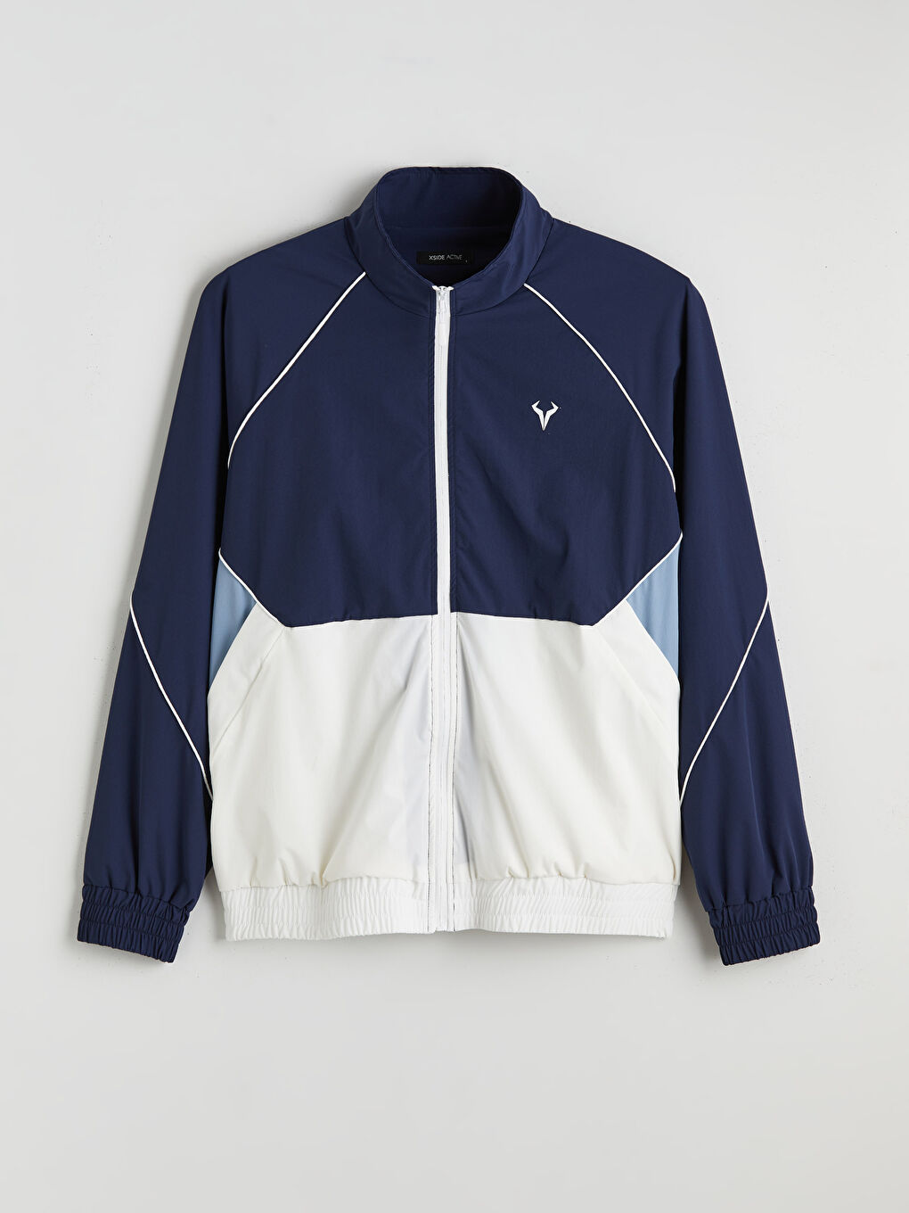 Relaxed Fit Funnel Neck Men's Coat-5