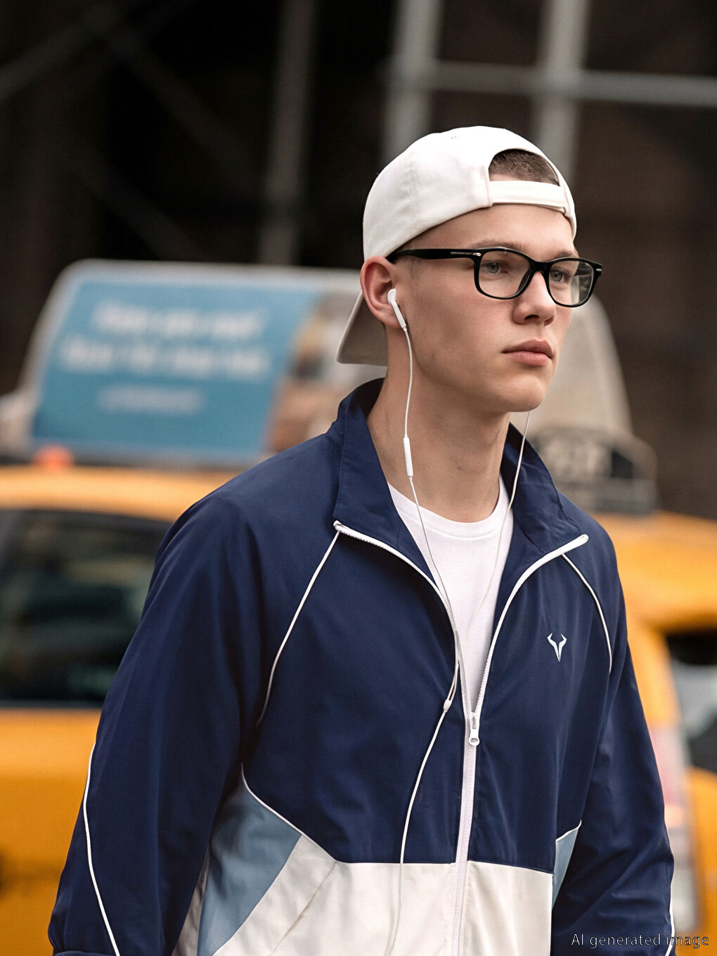 Relaxed Fit Mock Neck Men's Jacket