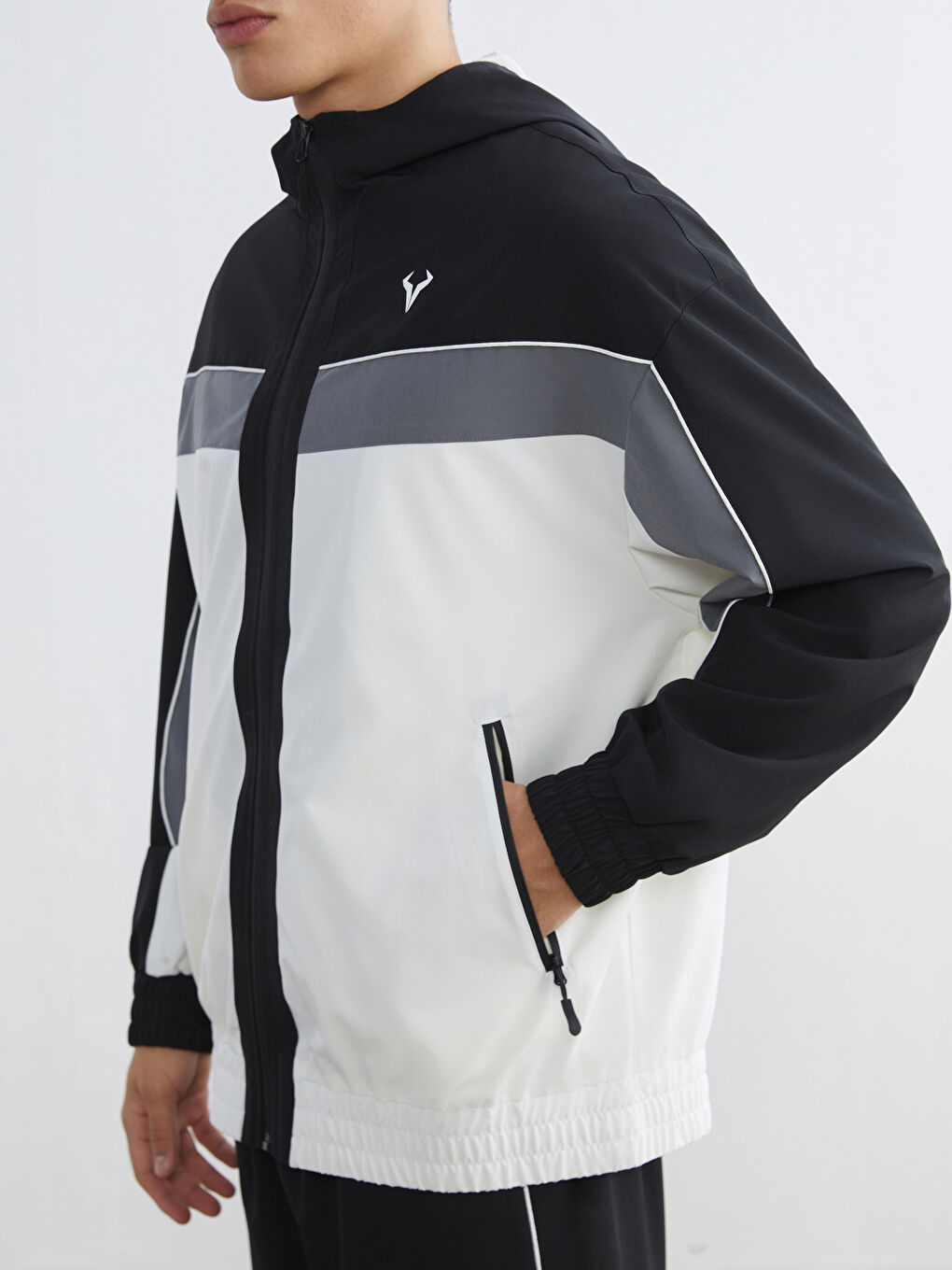 Relaxed Fit Hooded Men's Coat-2