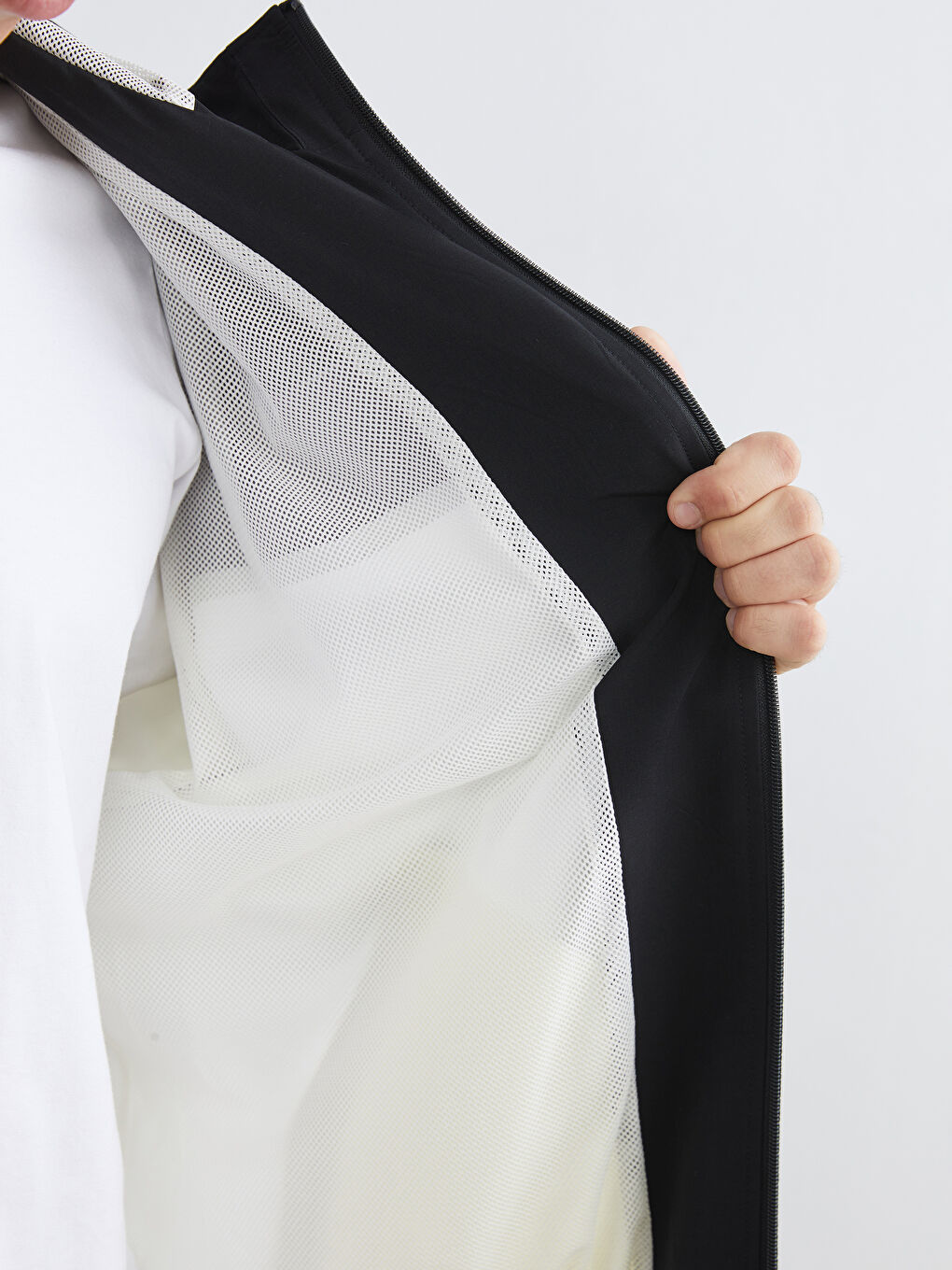 Relaxed Fit Hooded Men's Coat-3