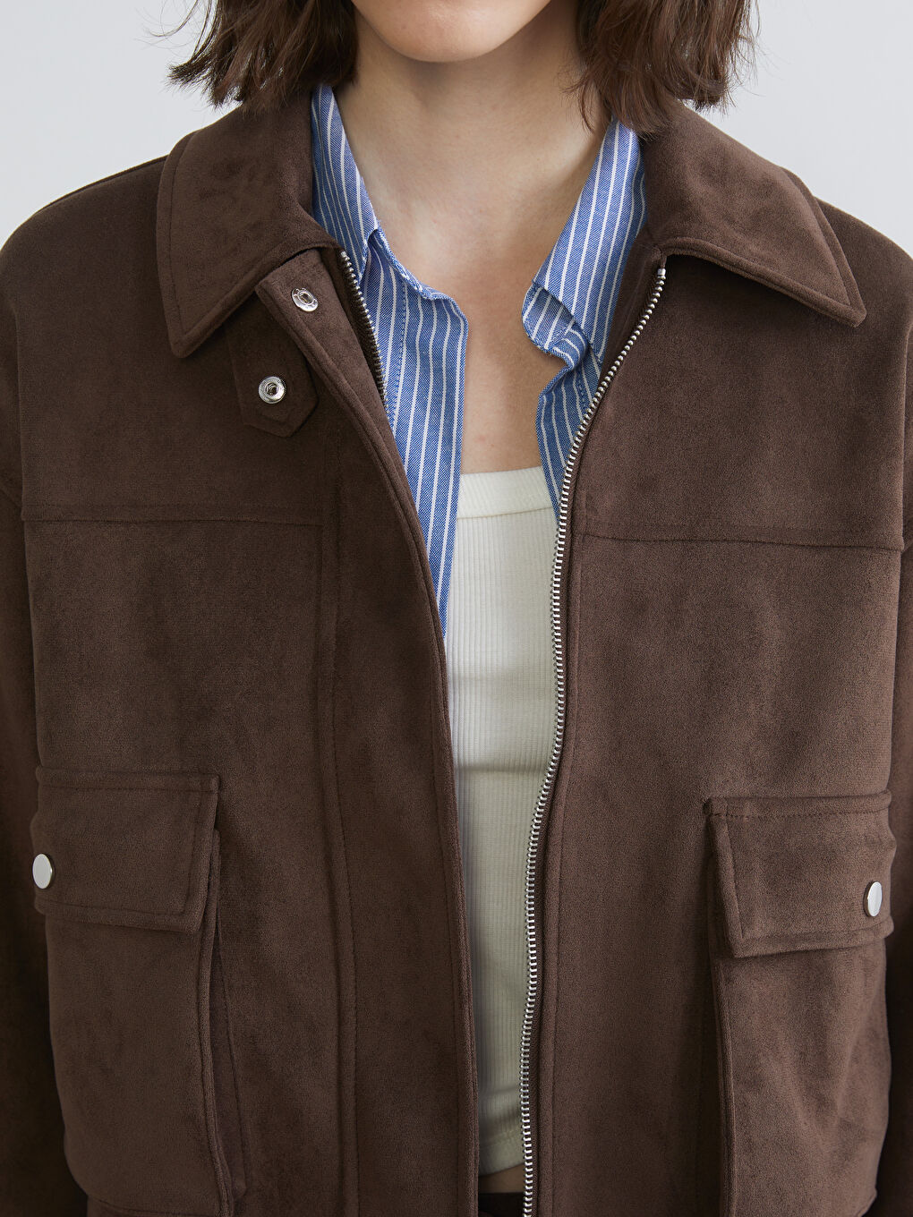 چاکەت قاوه‌یی ژن-3