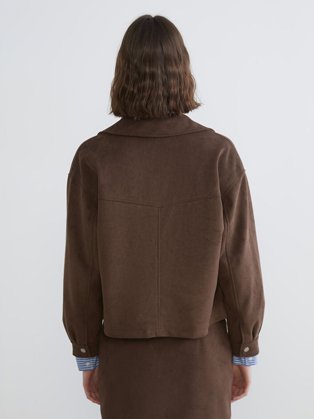 چاکەت قاوه‌یی ژن-5