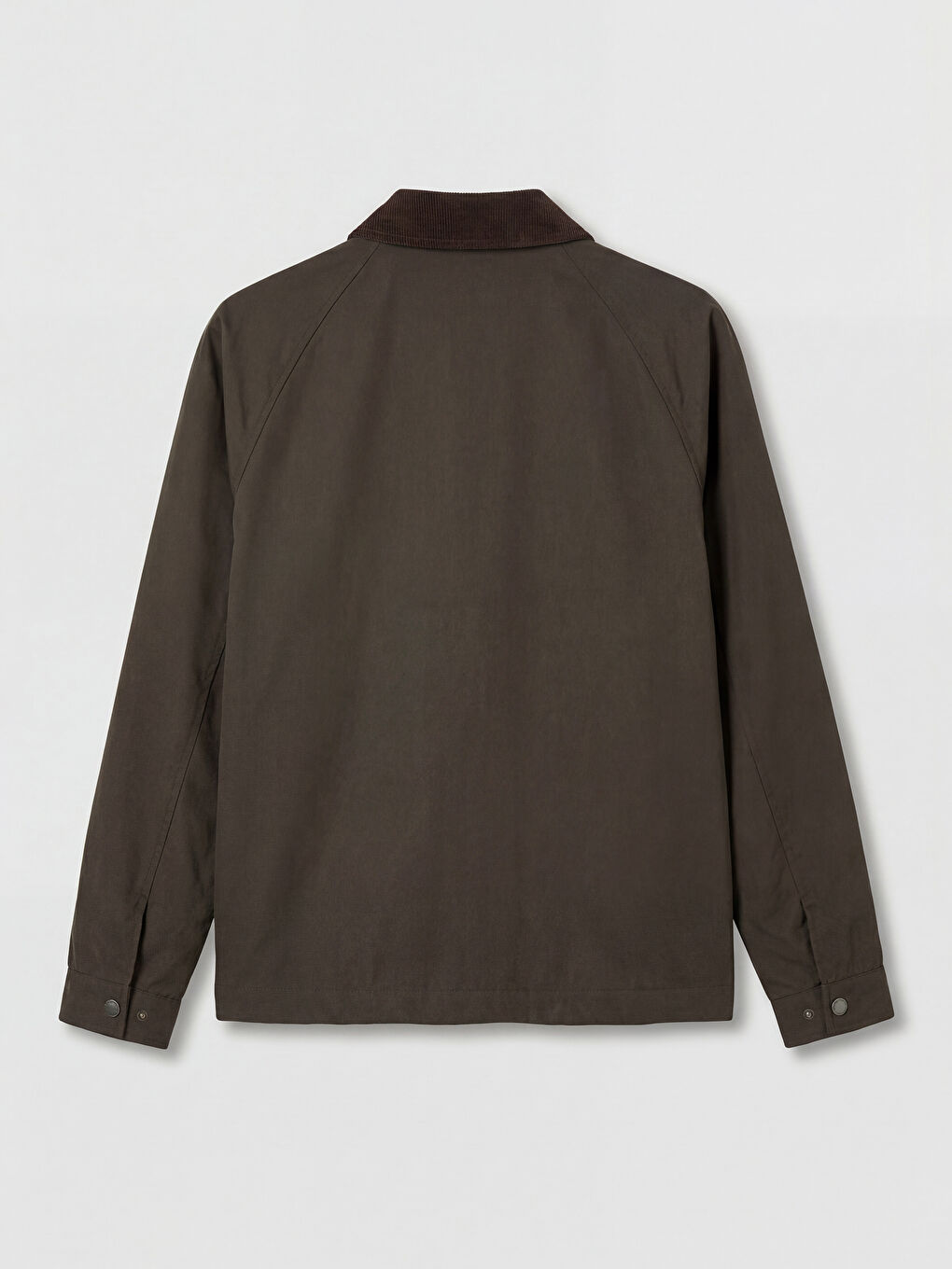 Haki Standart Kalıp Kadife Yaka Erkek Mont-5