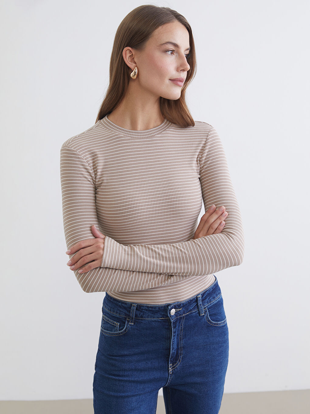 BEŽ Bodi majica Žena