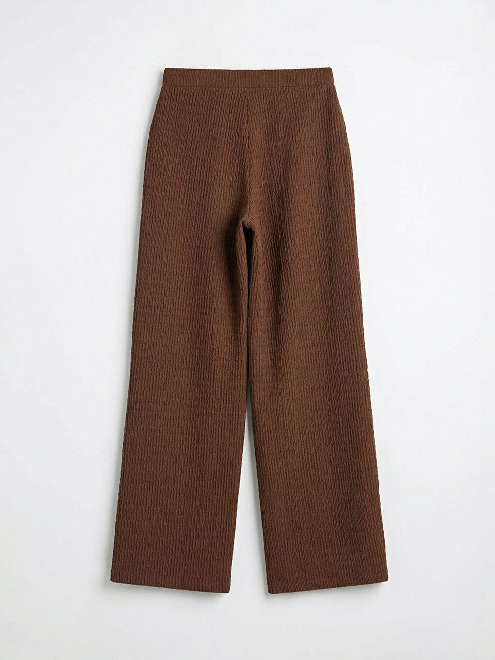 Elastic Waist Textured Women's Trousers-5