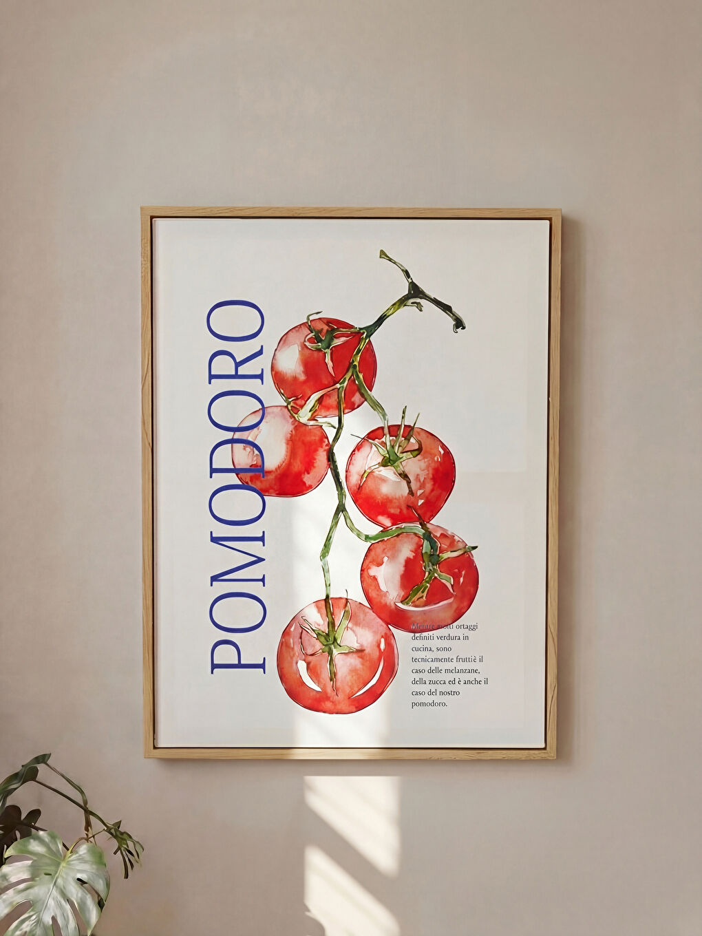 Karışık Domates Baskılı Dekoratif Çerçeve