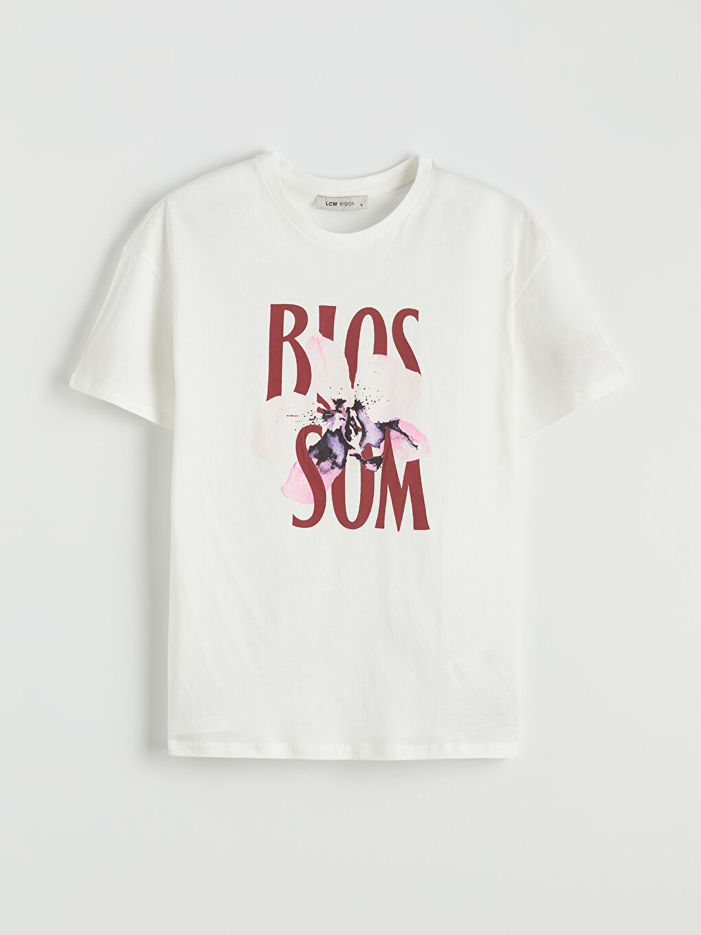 Crew Neck Printed Women's T-Shirt-4