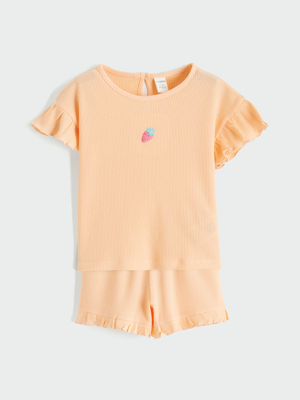 Embroidered Baby Girls' T-shirt And Shorts Set-8