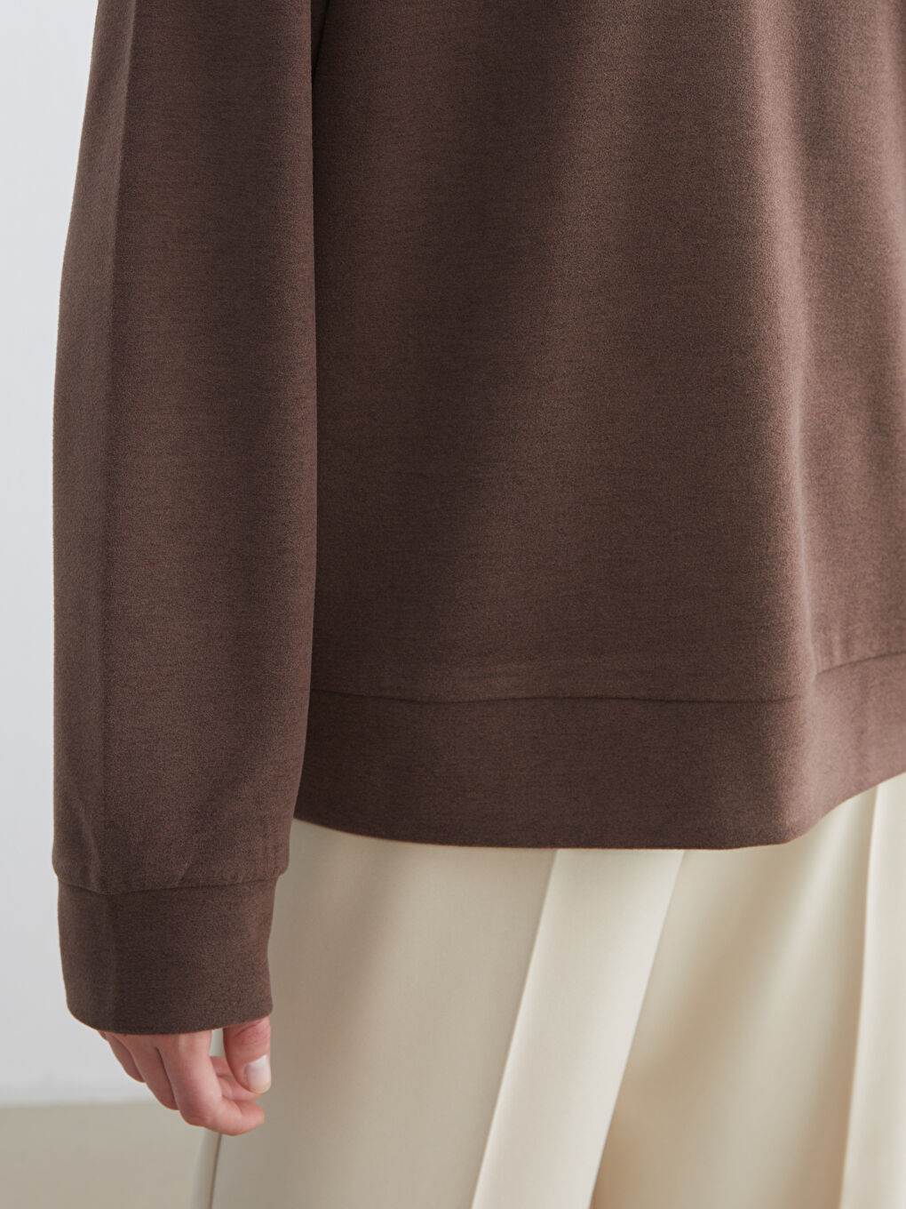 Crew Neck Women's Sweatshirt-2