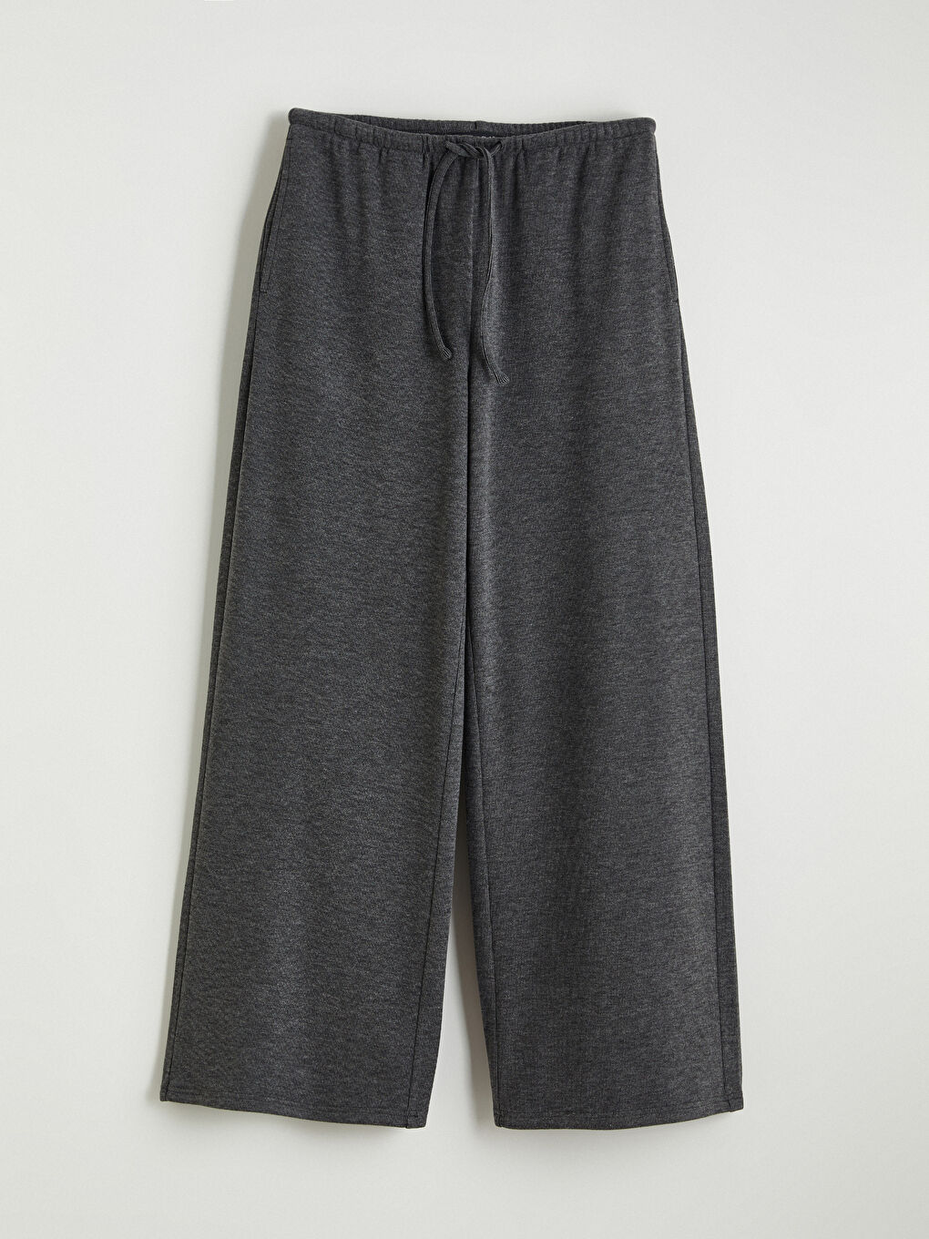 Women's Wide Leg Sweatpants with Elastic Waistband-4