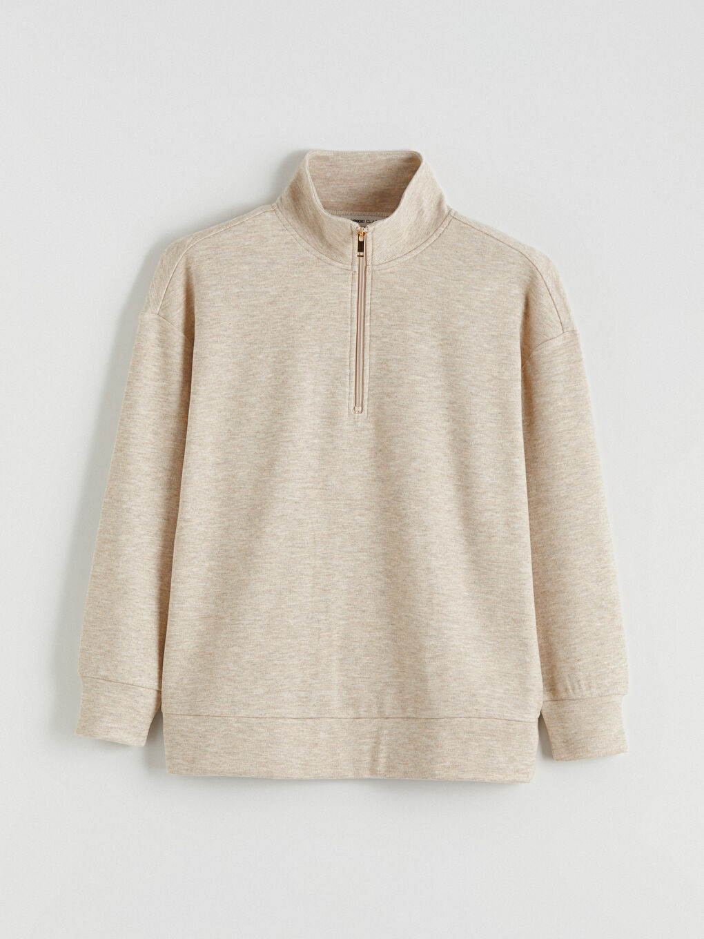 Woman BEIGE Sweatshirt-4