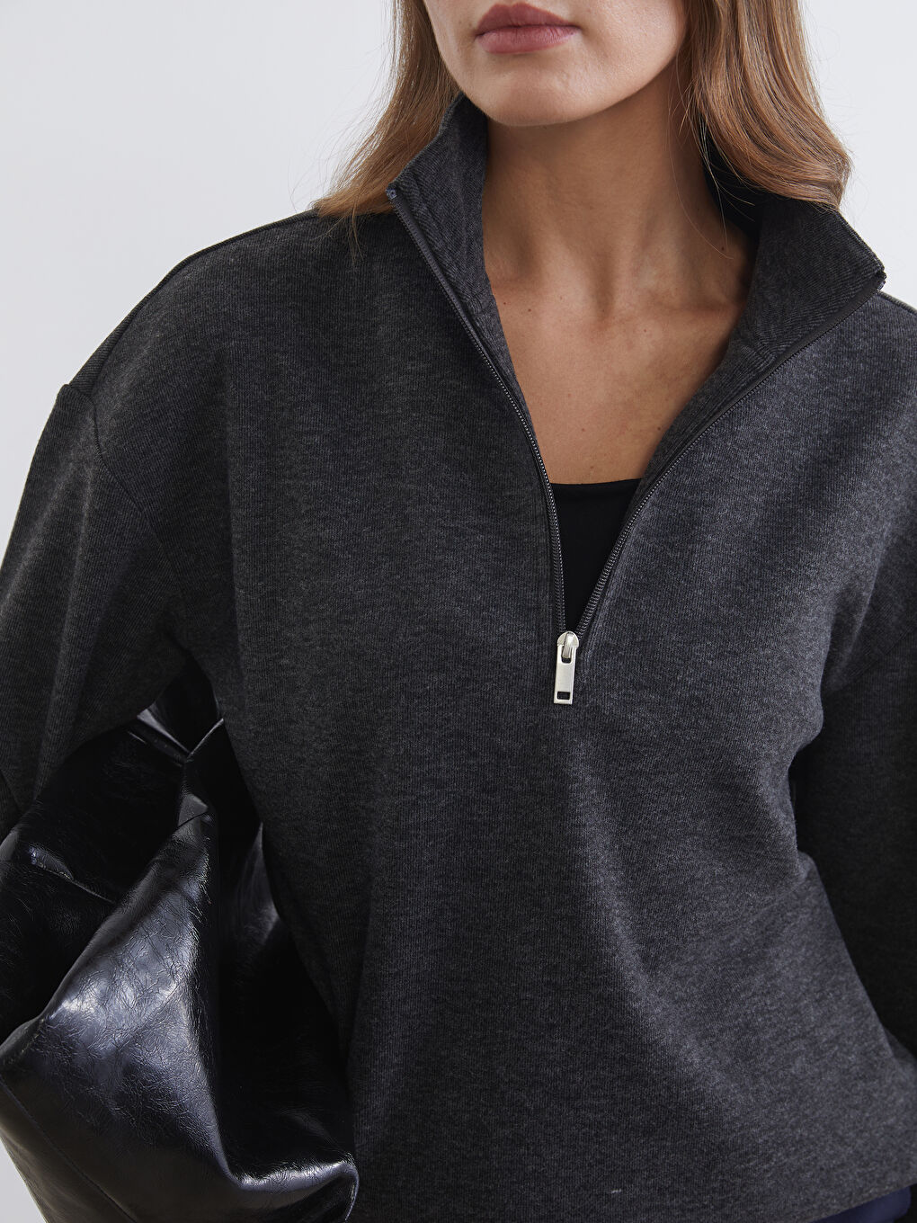 Woman ANTHRACITE Sweatshirt-2