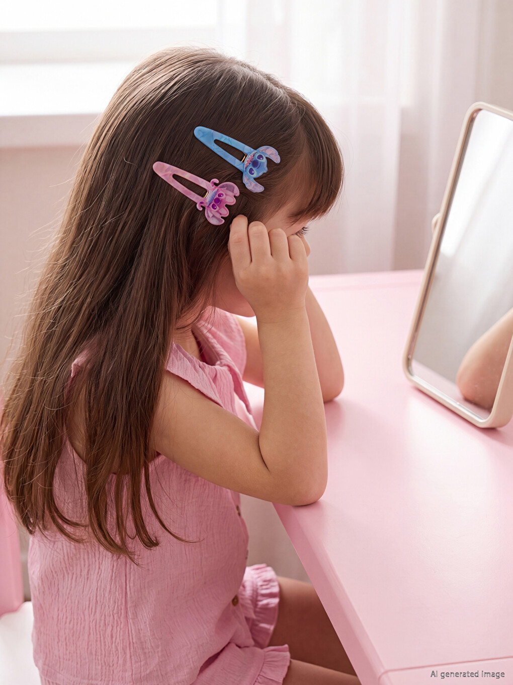 Ensemble De Barrettes Pour Cheveux Fille Stitch 2 Pièces