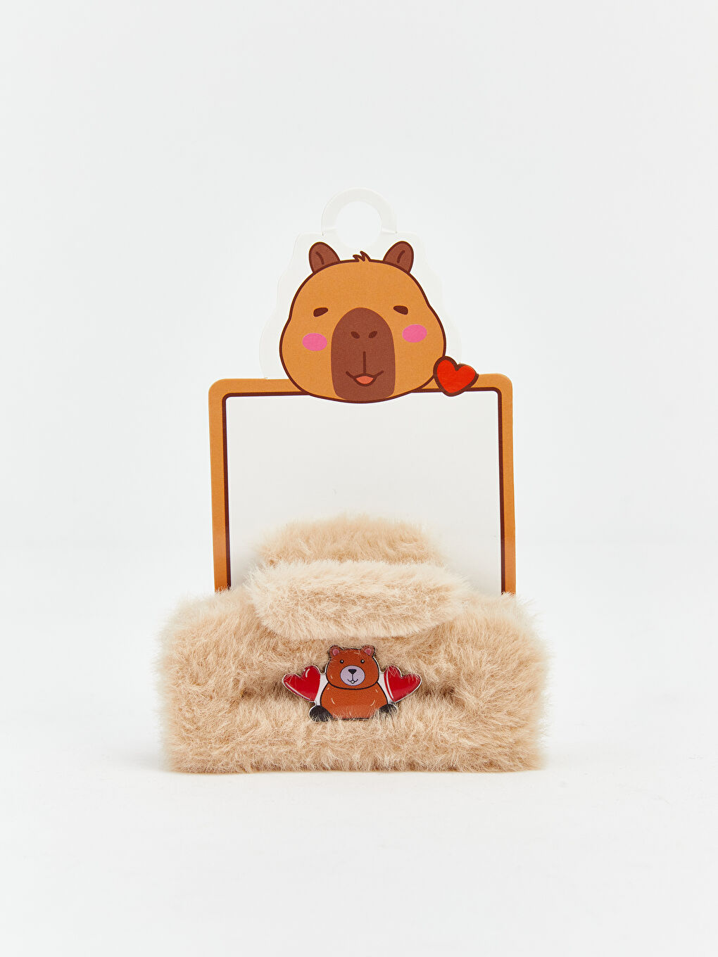 مشبك شعر للبنات بشكل حيوان محشو