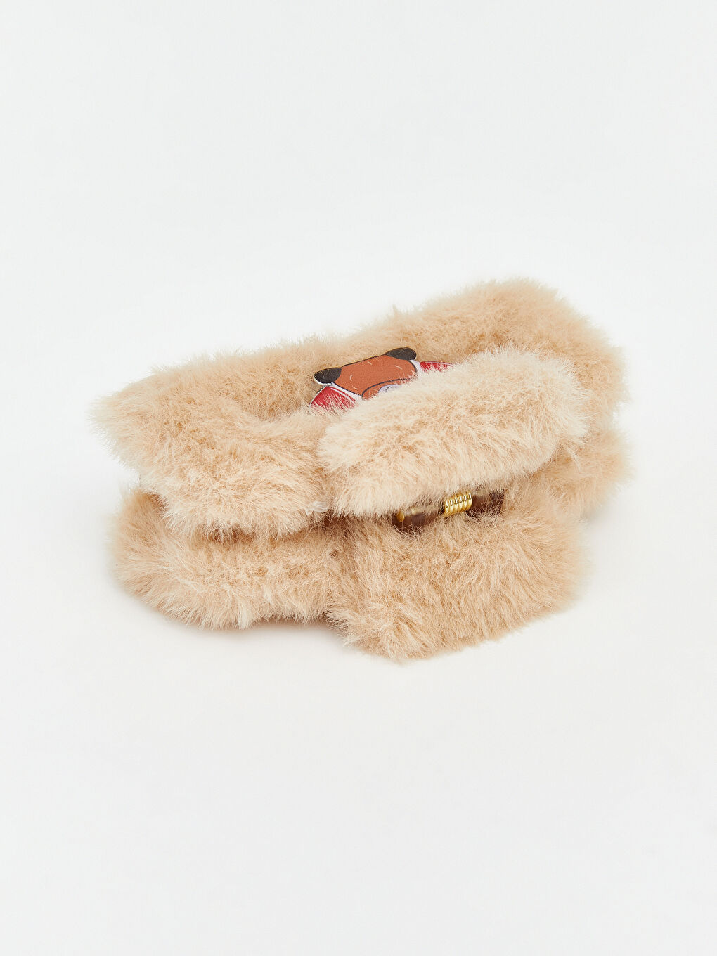 مشبك شعر للبنات بشكل حيوان محشو-3