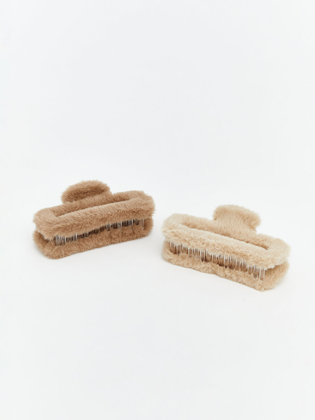 Karışık Kadın Pelüş Mandal Toka 2'li