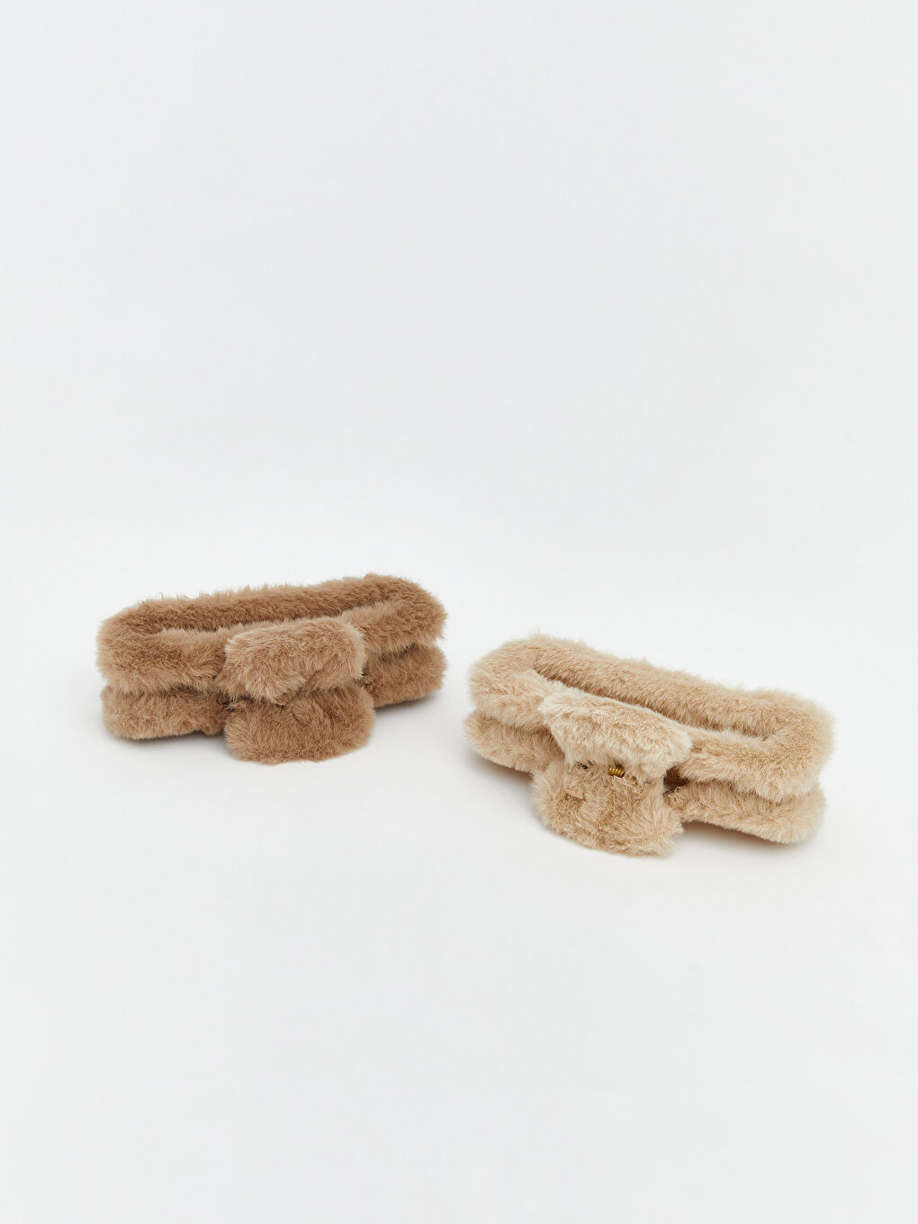 Karışık Kadın Pelüş Mandal Toka 2'li-1